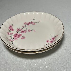 Vintage WS George Soup/Salad Bowls 22K Gold Trim in Bolero Design Made USA Set 2